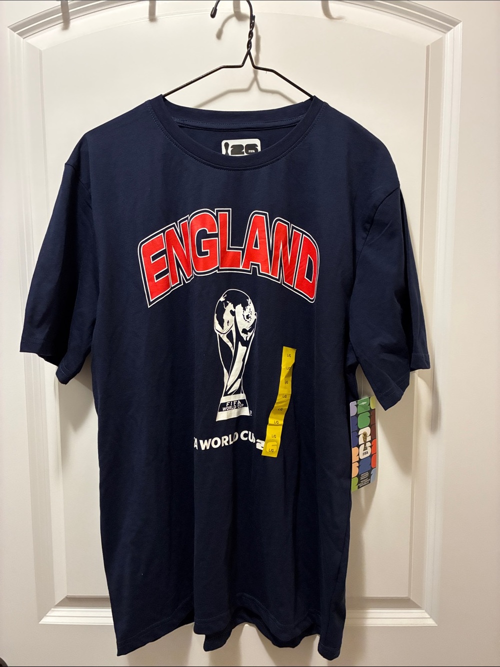 England FIFA World Cup Graphic Tee - Navy Blue Men’s Large LG